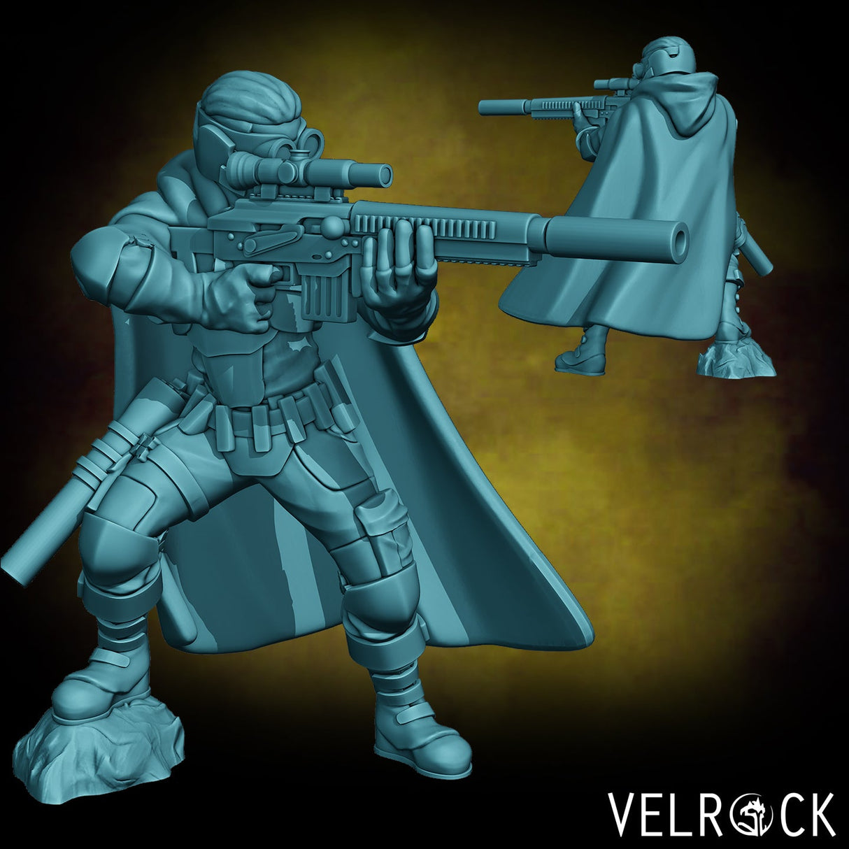 Sniper Miniature | D - Tabletop RPG & D&D miniature. Perfect for wargaming & collectors
