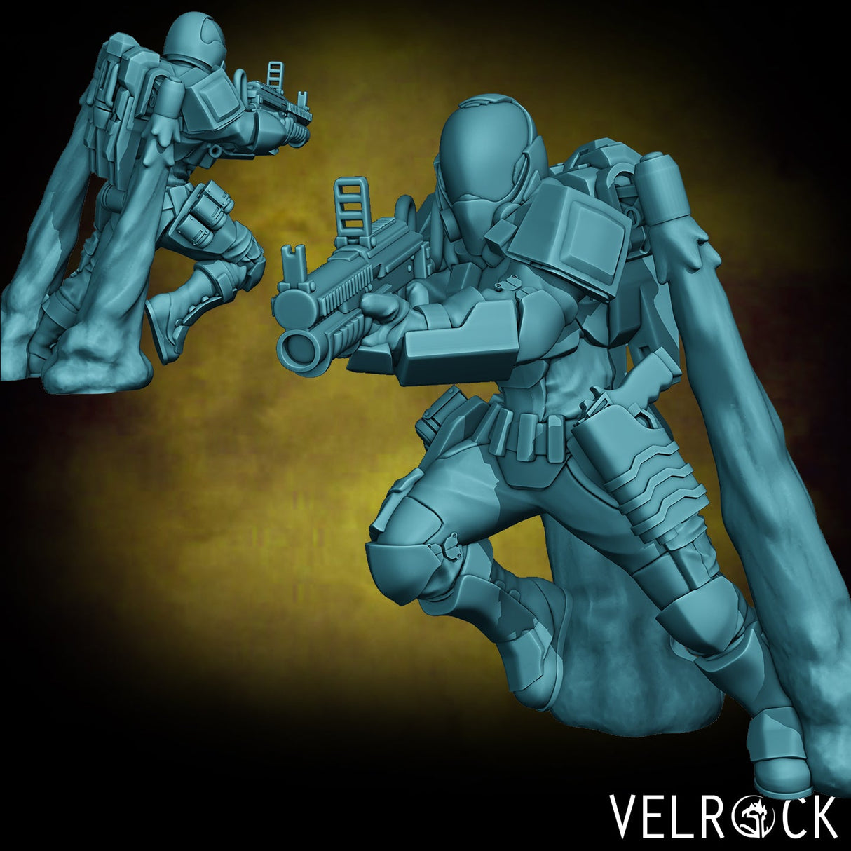 Sniper Miniature | F - Tabletop RPG & D&D miniature. Perfect for wargaming & collectors