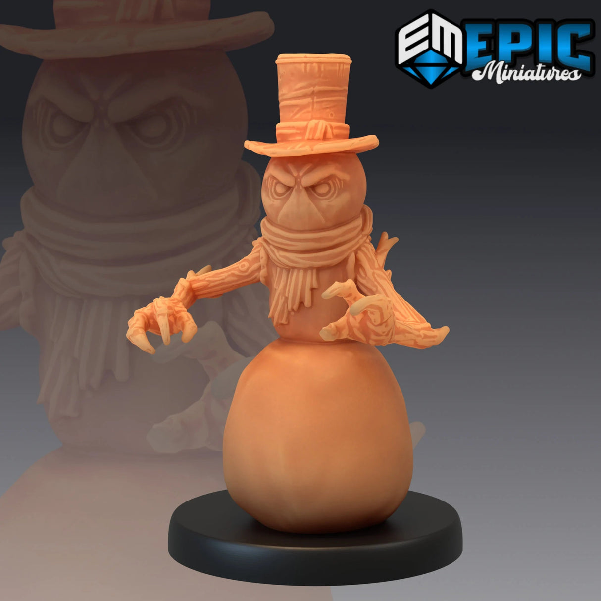 Snowman Miniature | B - Tabletop RPG & D&D miniature. Perfect for wargaming & collectors
