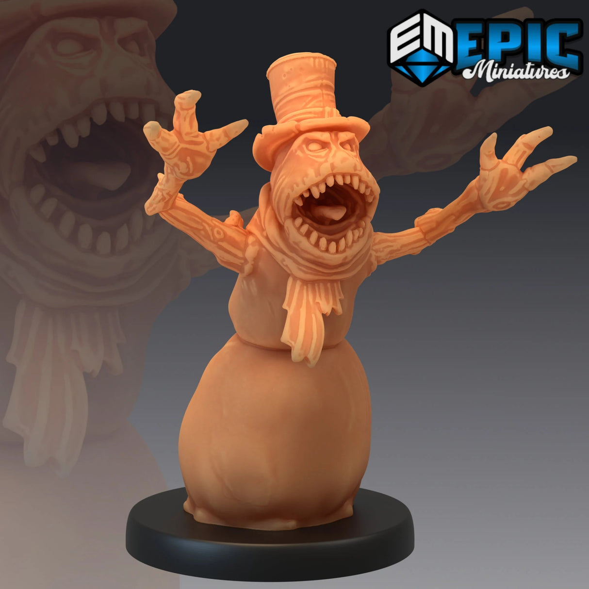 Snowman Miniature | D - Tabletop RPG & D&D miniature. Perfect for wargaming & collectors