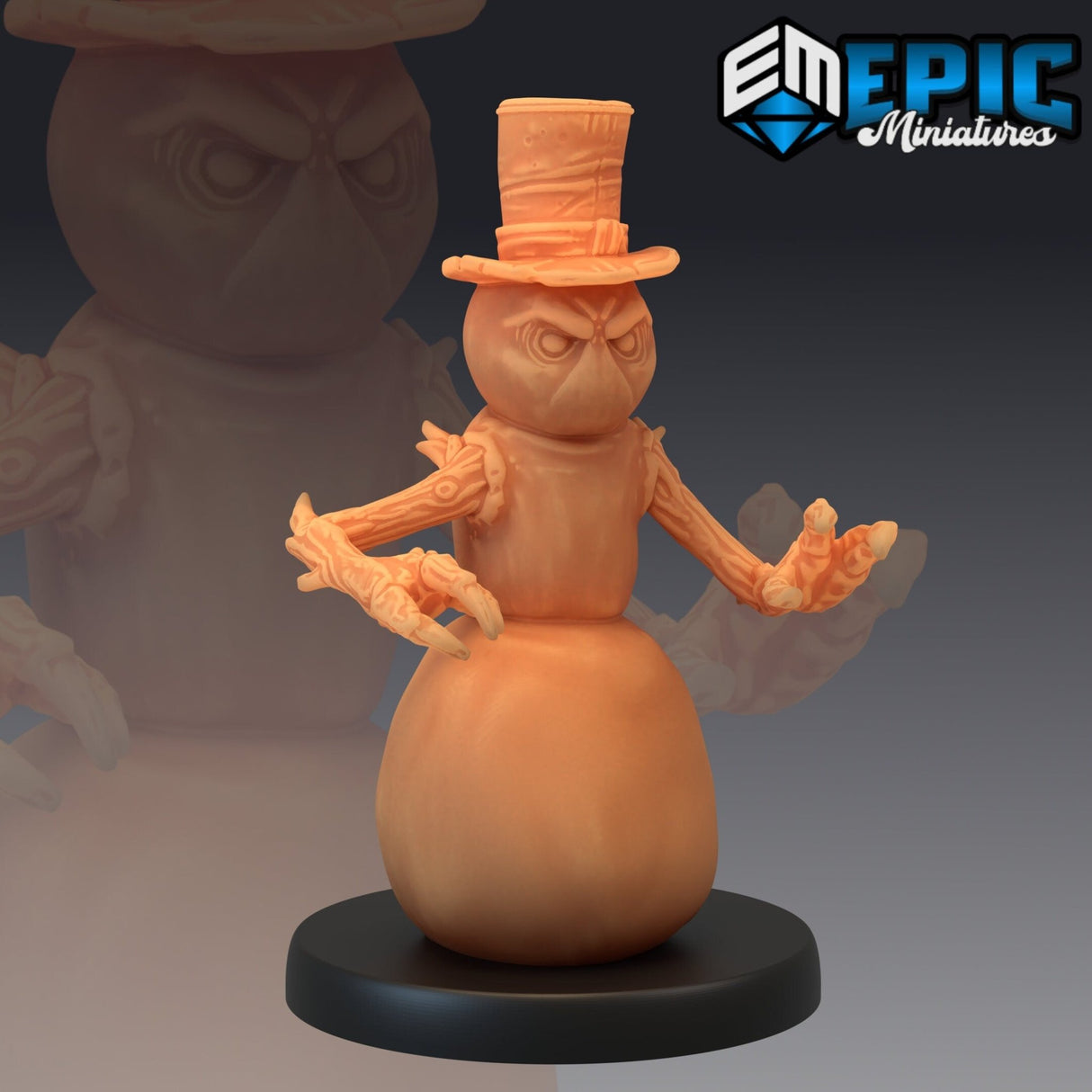 Snowmen Miniature | A - Tabletop RPG & D&D miniature. Perfect for wargaming & collectors