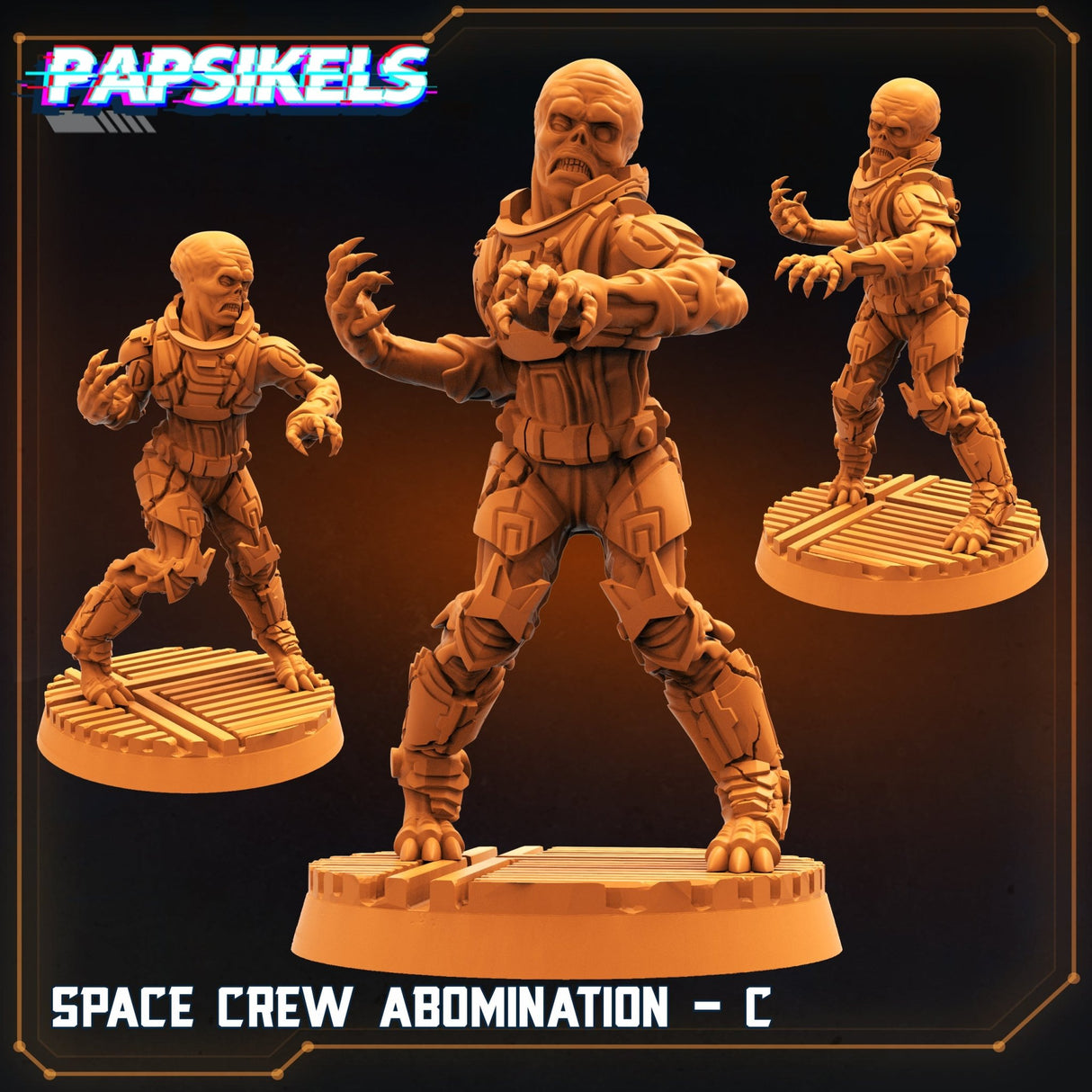 Space Crew Miniature | C - Tabletop RPG & D&D miniature. Perfect for wargaming & collectors
