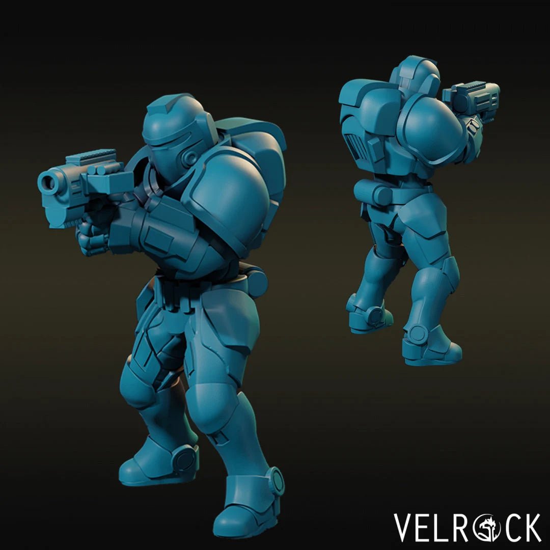 Special Marines Force Miniature | C - Tabletop RPG & D&D miniature. Perfect for wargaming & collectors