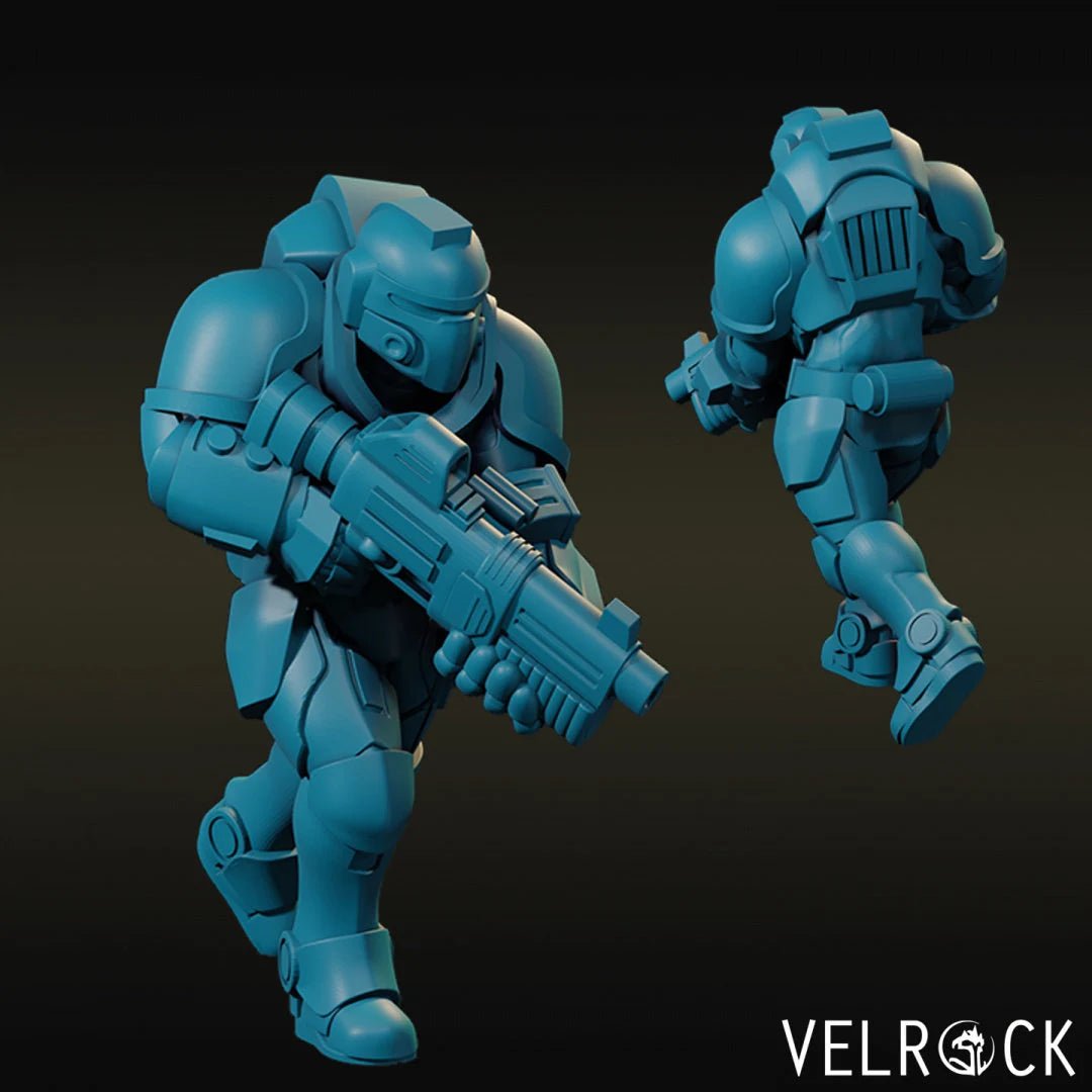 Special Marines Force Miniature | F - Tabletop RPG & D&D miniature. Perfect for wargaming & collectors
