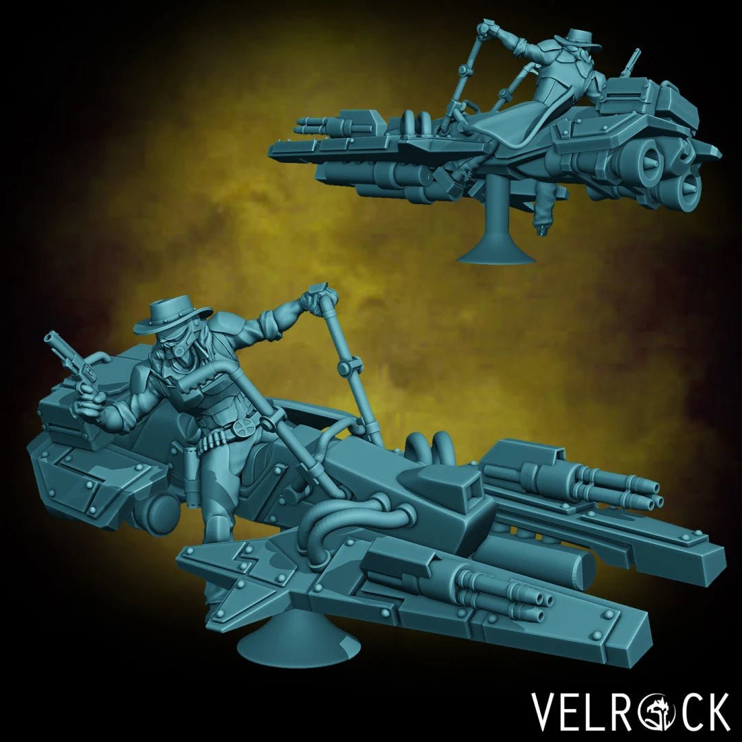 Speed Biker Miniature | A - Tabletop RPG & D&D miniature. Perfect for wargaming & collectors