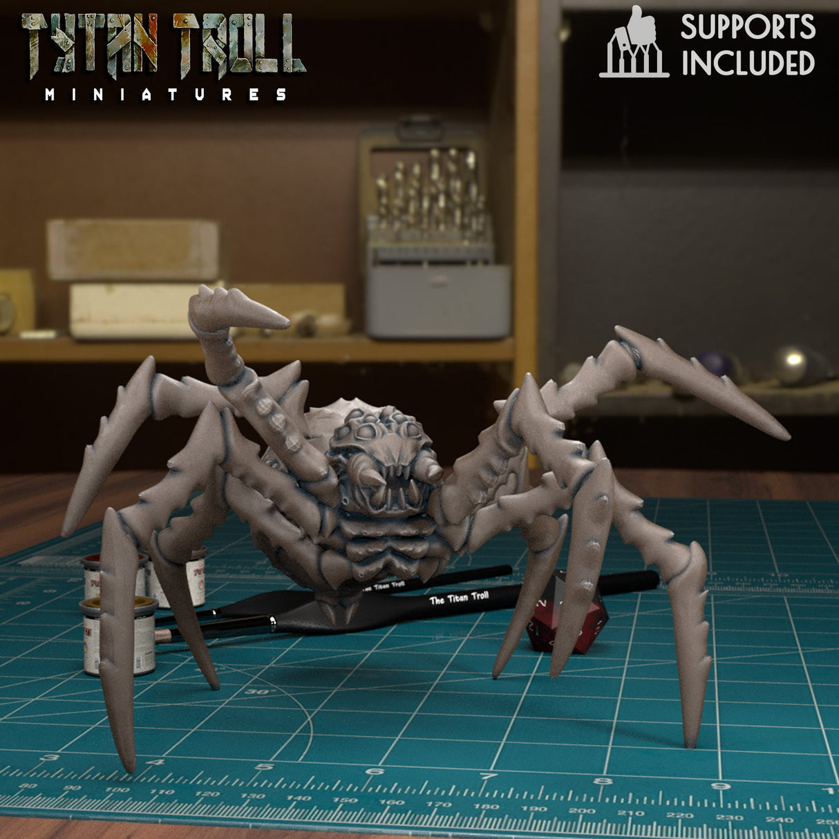 Spider Bundle Miniature | I - Tabletop RPG & D&D miniature. Perfect for wargaming & collectors