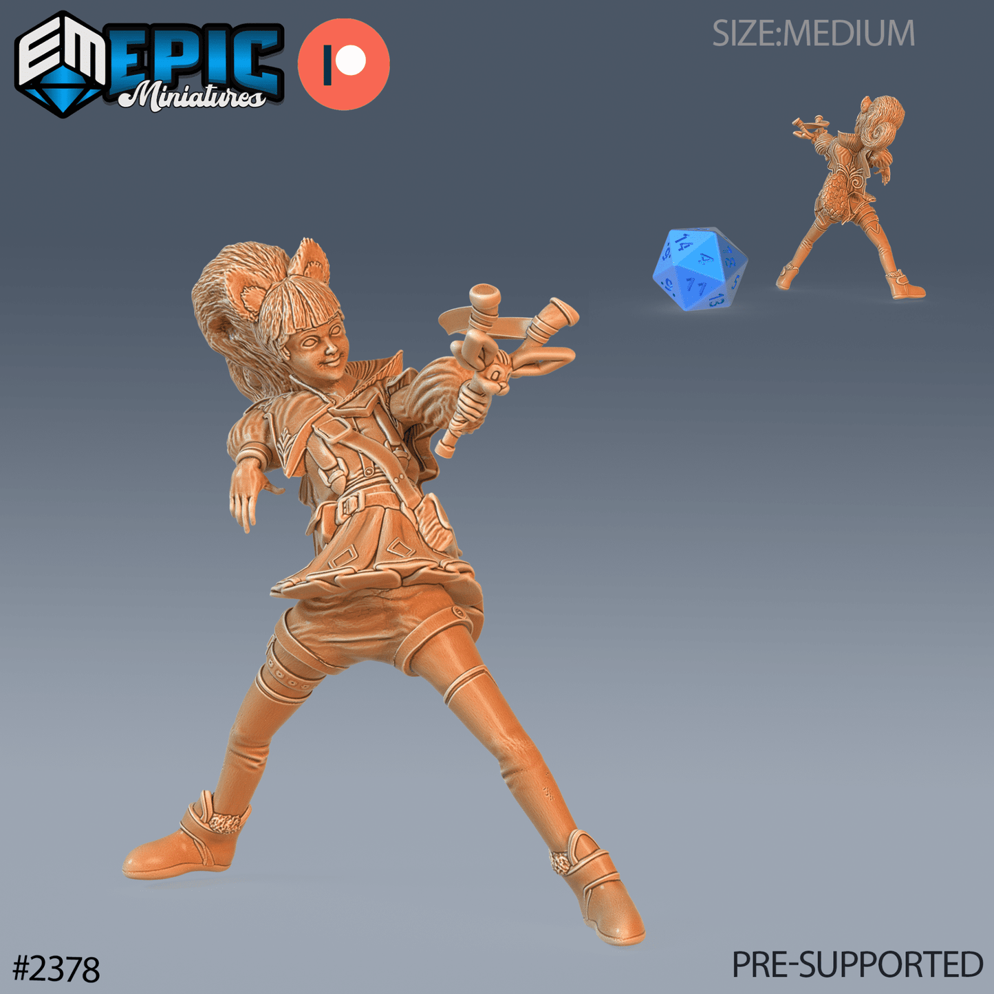 Squirrel Girl Miniature - C - 28mm