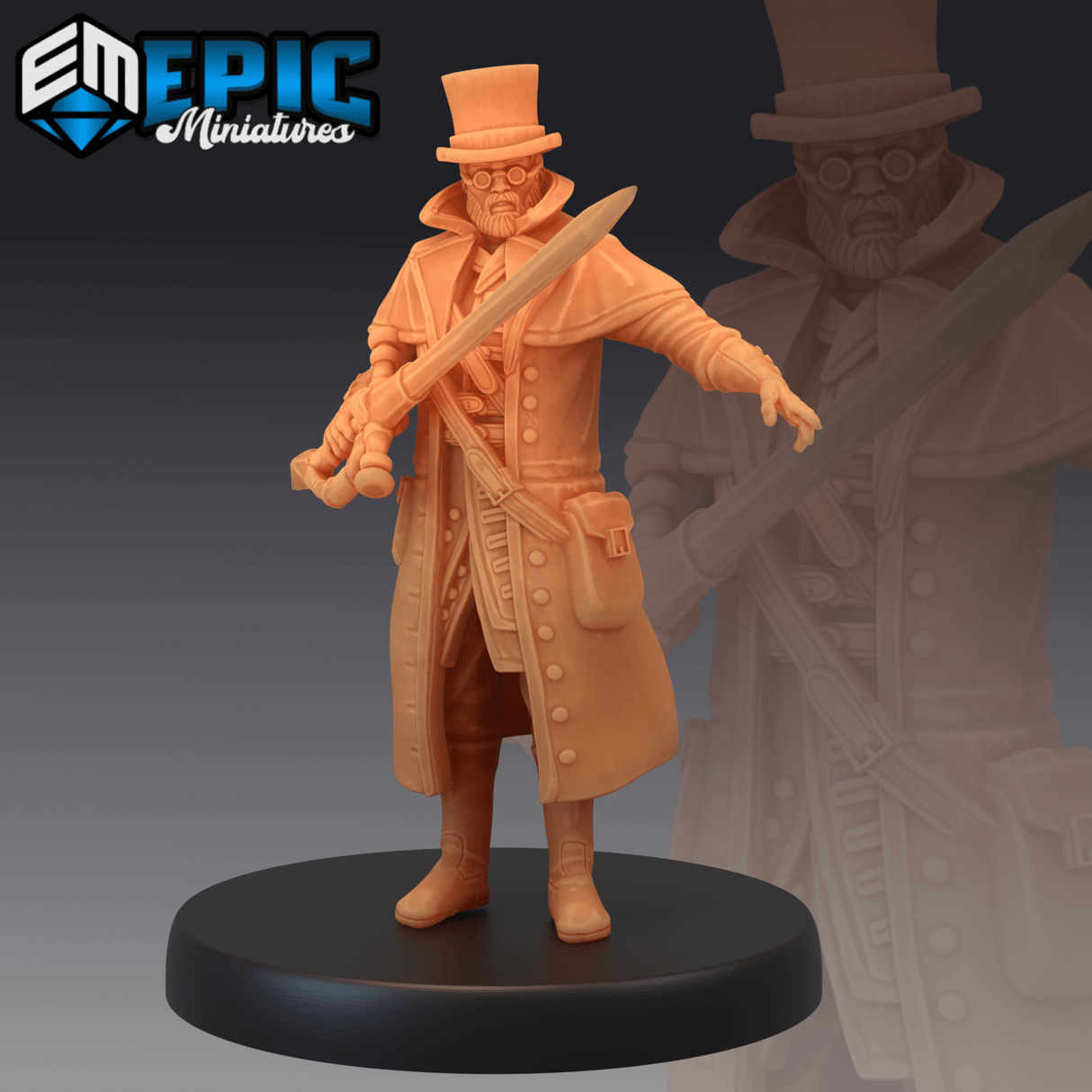 Steampunk Doctor Miniature | C - Tabletop RPG & D&D miniature. Perfect for wargaming & collectors