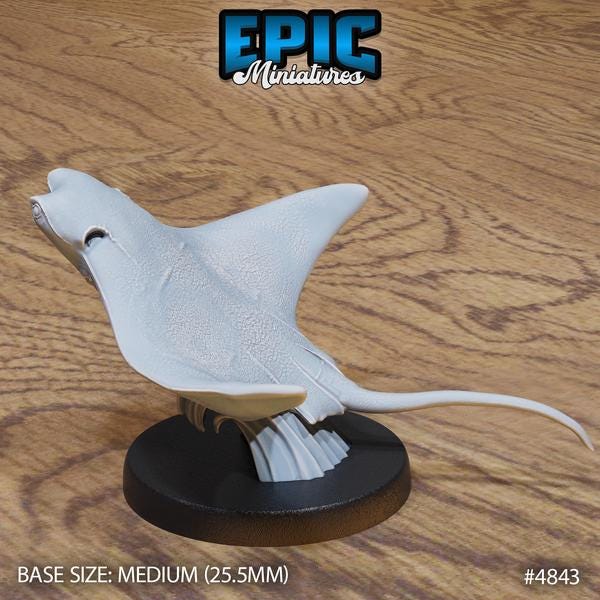 Stingray Miniature | 4823 - Tabletop RPG & D&D miniature. Perfect for wargaming & collectors