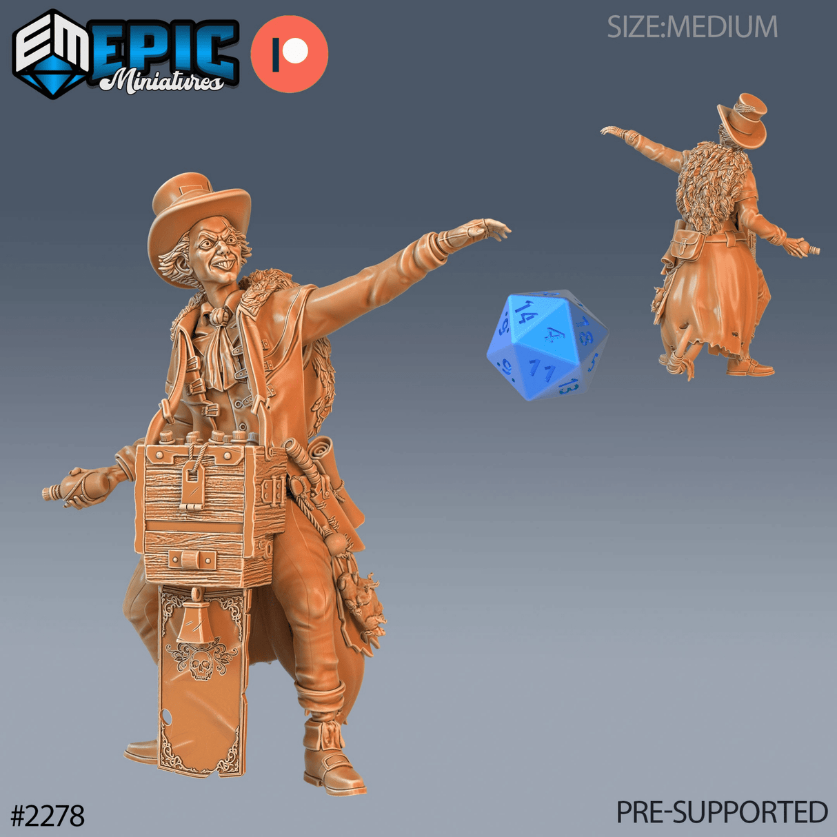 Strange Merchant Miniature | C - Tabletop RPG & D&D miniature. Perfect for wargaming & collectors