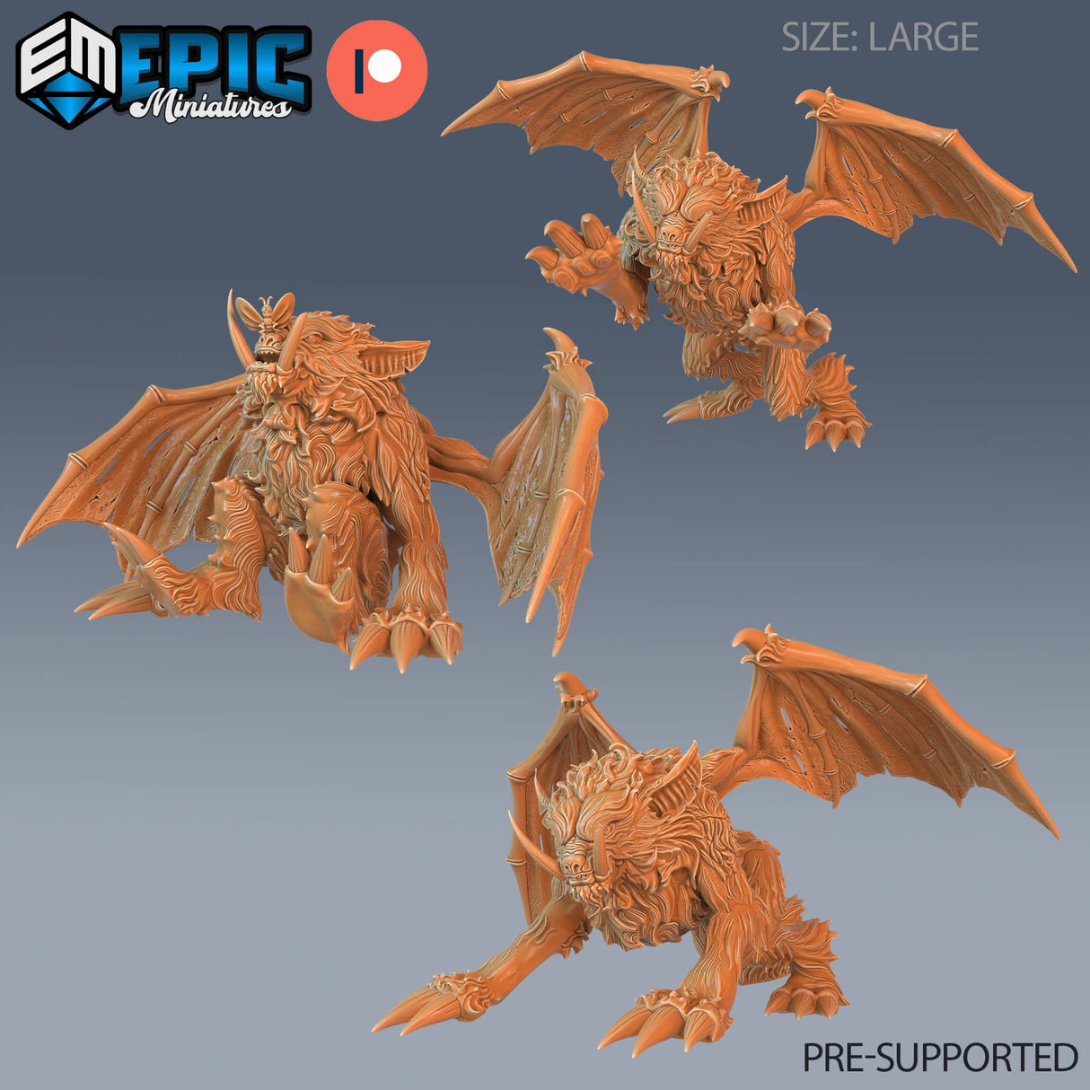 Summoned Beast Miniature | Set of 3 - Tabletop RPG & D&D miniature. Perfect for wargaming & collectors