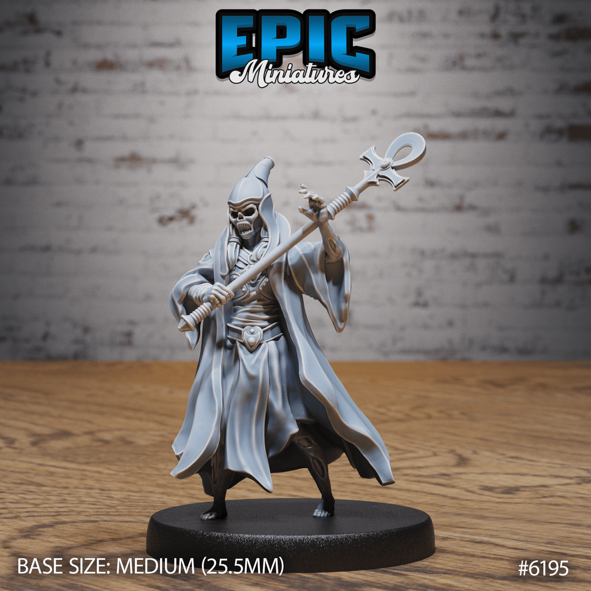 Summoned Undead Miniature | B - Tabletop RPG & D&D miniature. Perfect for wargaming & collectors