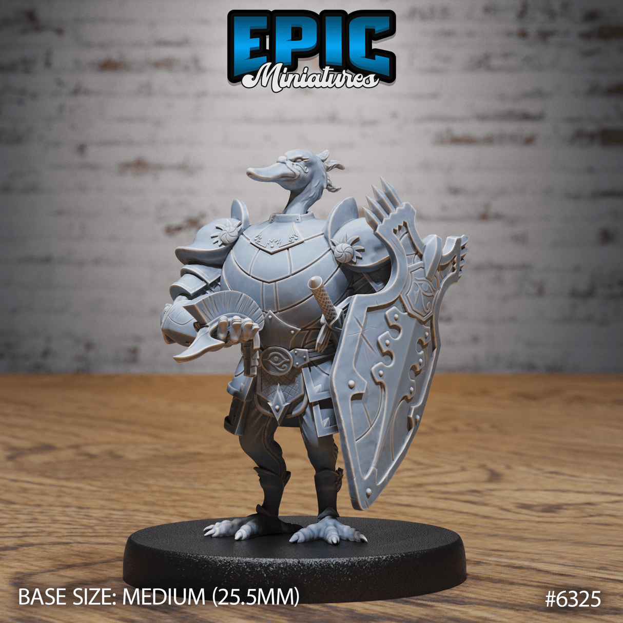 Swan Birdfolk Paladin Miniature | A - Tabletop RPG & D&D miniature. Perfect for wargaming & collectors