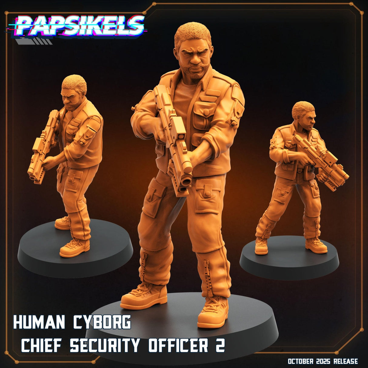 Synthetics & Leaders | Cyborg 2 - Tabletop RPG & D&D miniature. Perfect for wargaming & collectors