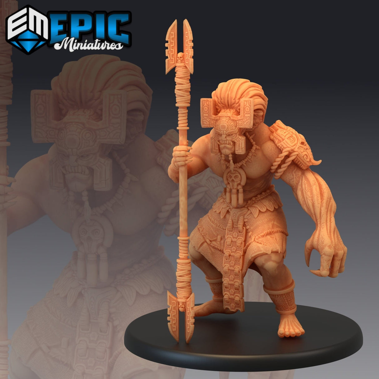 Temple Guard Miniature | A - Tabletop RPG & D&D miniature. Perfect for wargaming & collectors