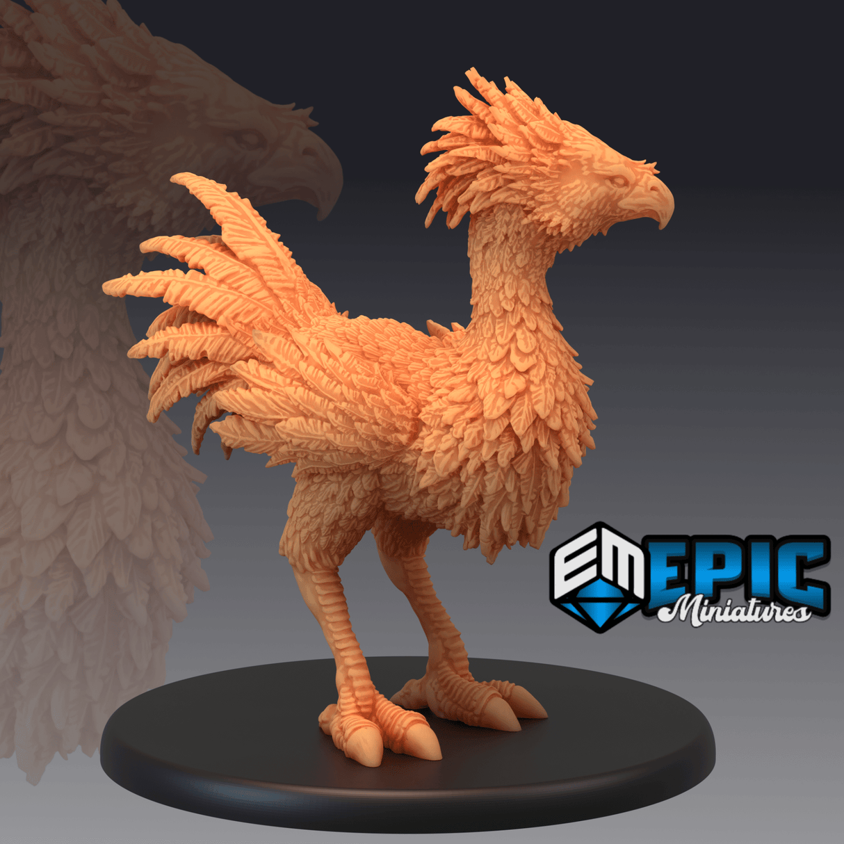 Terror Bird Miniature | A - Tabletop RPG & D&D miniature. Perfect for wargaming & collectors