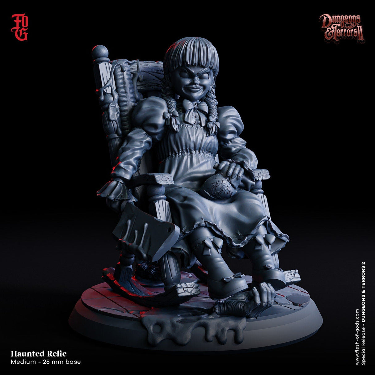The Deathly Trio Miniature | Haunted Relic - Tabletop RPG & D&D miniature. Perfect for wargaming & collectors
