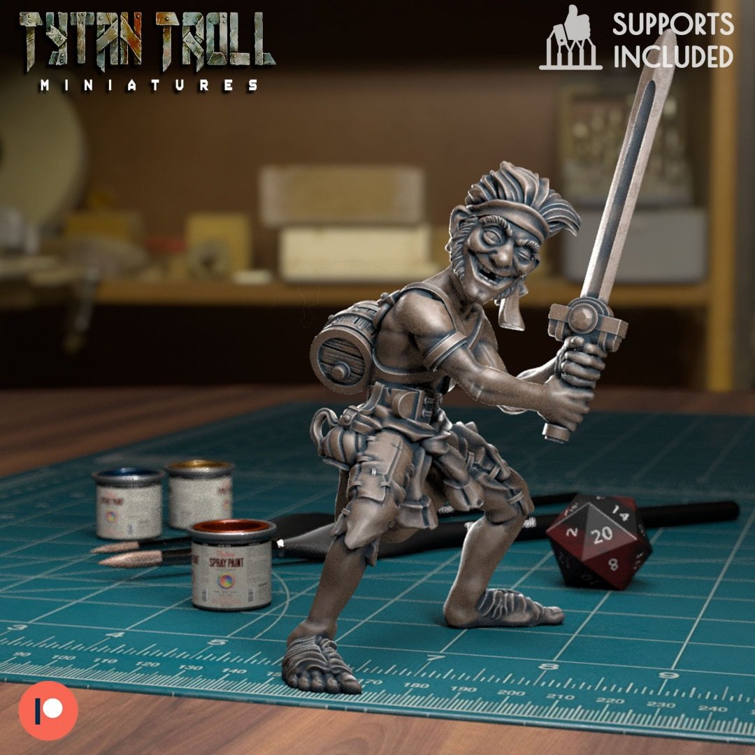 The Halfling Bundle Miniature | Halfling 2 - Tabletop RPG & D&D miniature. Perfect for wargaming & collectors