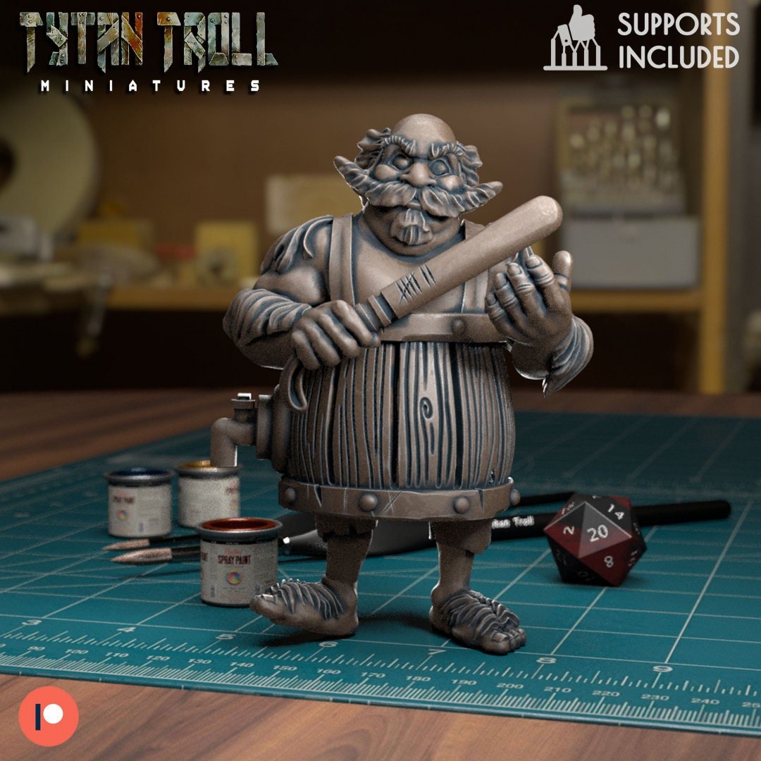 The Halfling Bundle Miniature | Halfling 6 - Tabletop RPG & D&D miniature. Perfect for wargaming & collectors
