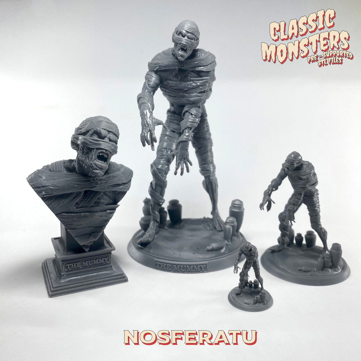 The Mummy Miniature | The Mummy - Tabletop RPG & D&D miniature. Perfect for wargaming & collectors