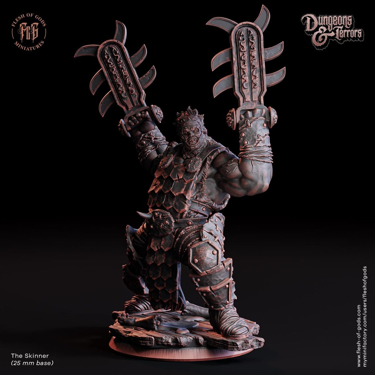 The Parasite Miniature | The Skinner - Tabletop RPG & D&D miniature. Perfect for wargaming & collectors