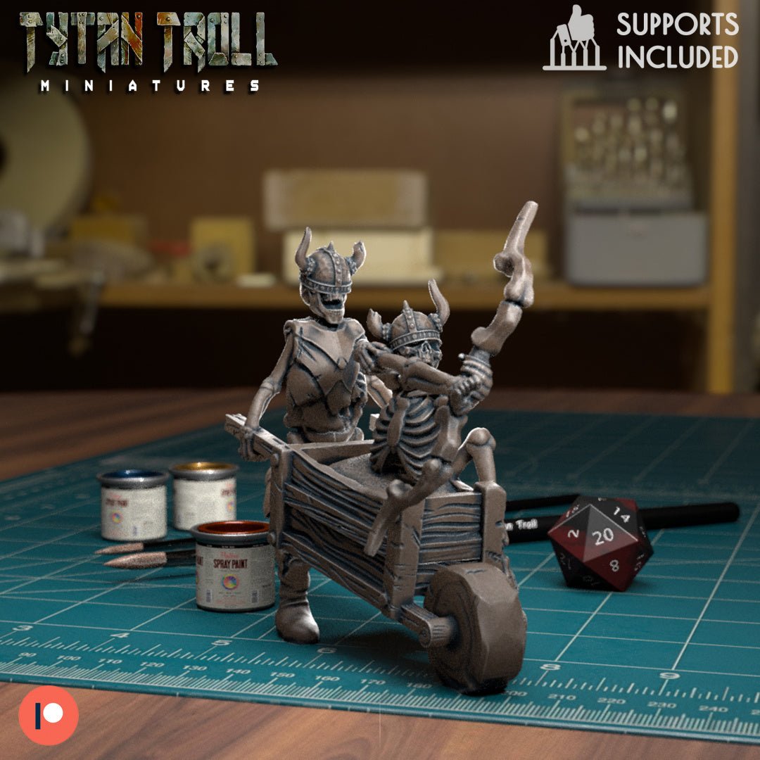 The Skeleton Wizard Miniature | A - Tabletop RPG & D&D miniature. Perfect for wargaming & collectors