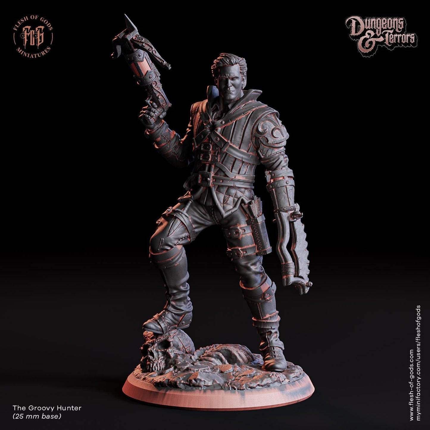 The Walking Doll, The undead Cleric Miniature - The Groovy Hunter - 32mm