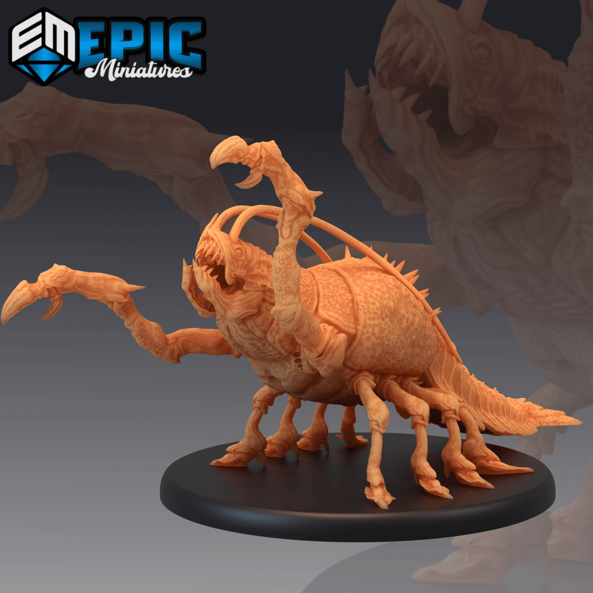 Thermal Shrimp Miniature | B - Tabletop RPG & D&D miniature. Perfect for wargaming & collectors