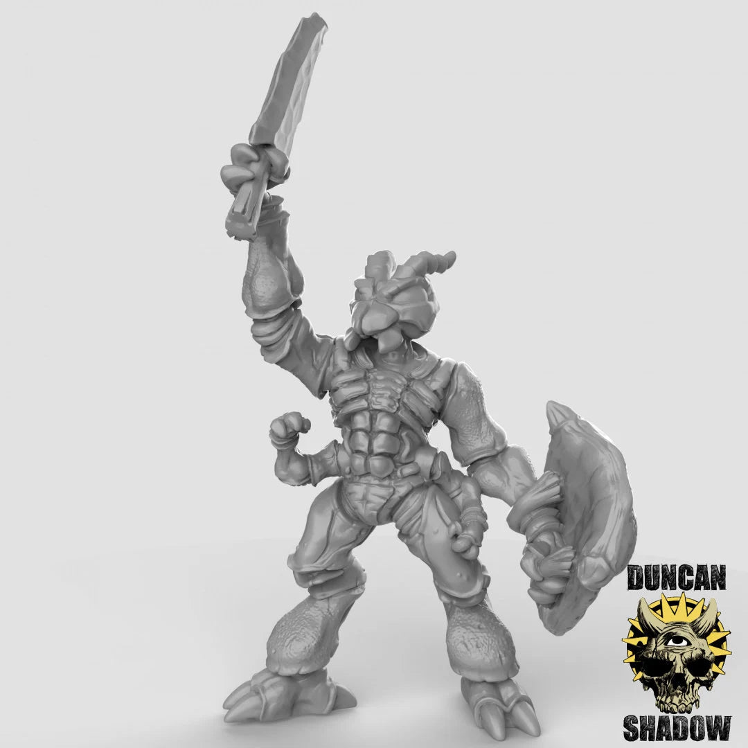 Thri Kreen BugFolk Miniature | B - Tabletop RPG & D&D miniature. Perfect for wargaming & collectors