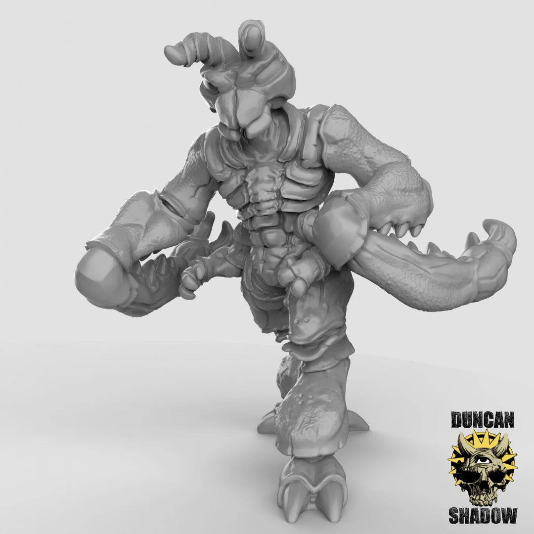 Thri Kreen Miniature | C - Tabletop RPG & D&D miniature. Perfect for wargaming & collectors