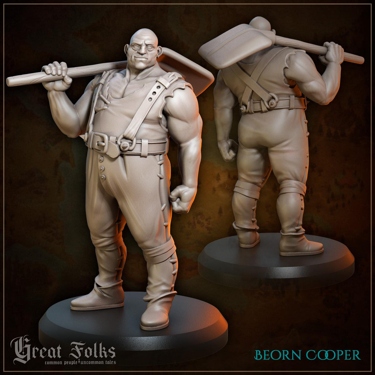 Town Folk Set 1 Miniature | Townsfolk 3 - Tabletop RPG & D&D miniature. Perfect for wargaming & collectors