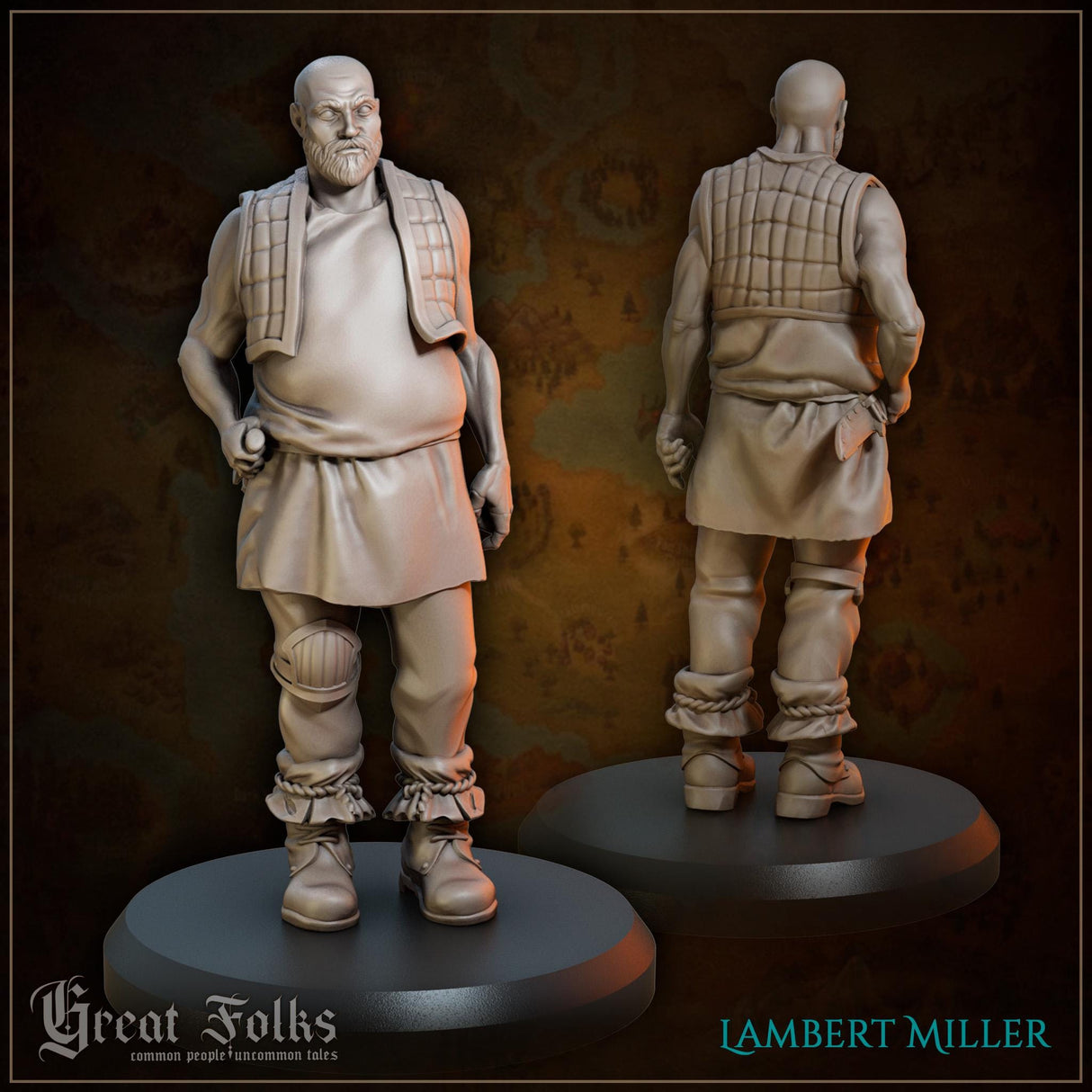 Town Folk Set 1 Miniature | Townsfolk 7 - Tabletop RPG & D&D miniature. Perfect for wargaming & collectors