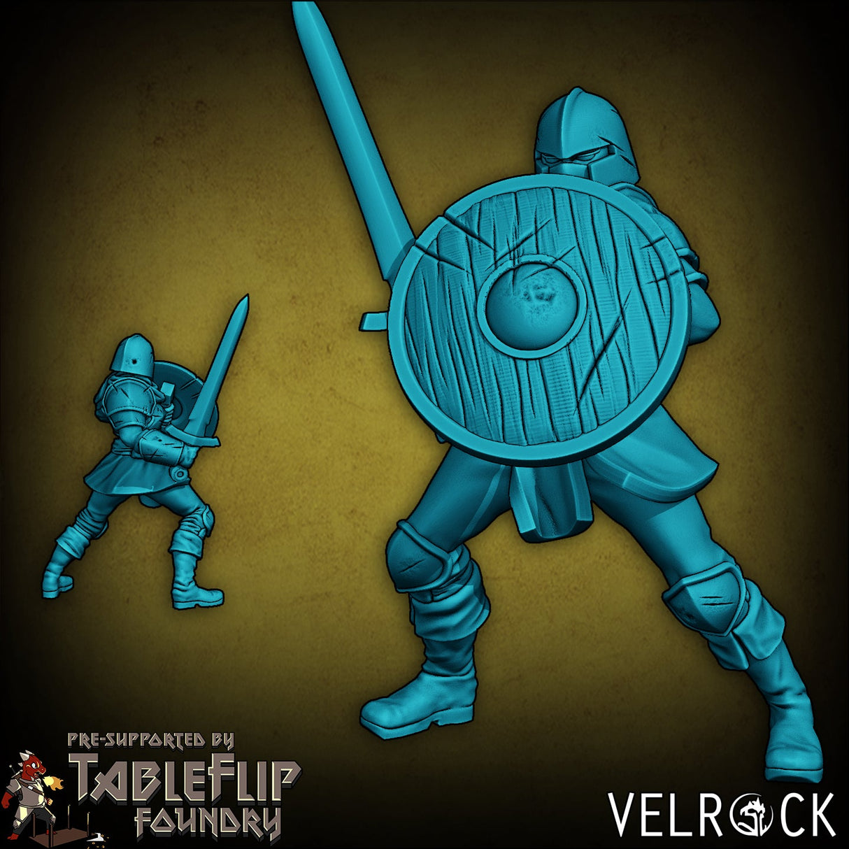 Town Guard Miniature | F - Tabletop RPG & D&D miniature. Perfect for wargaming & collectors