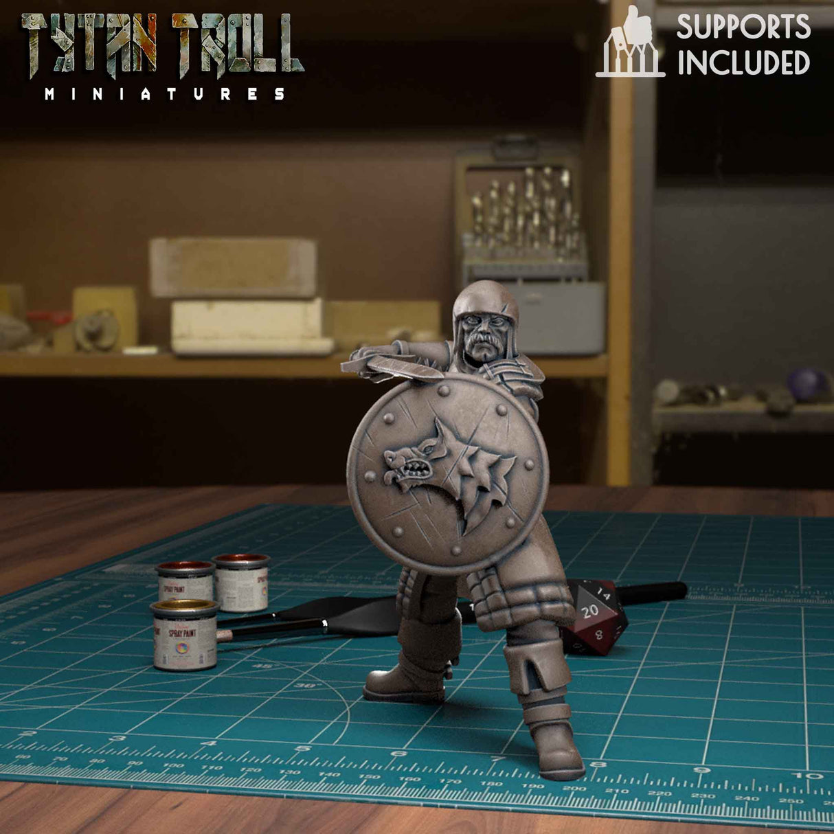 Town Guards Guard 5 Miniature | D - Tabletop RPG & D&D miniature. Perfect for wargaming & collectors