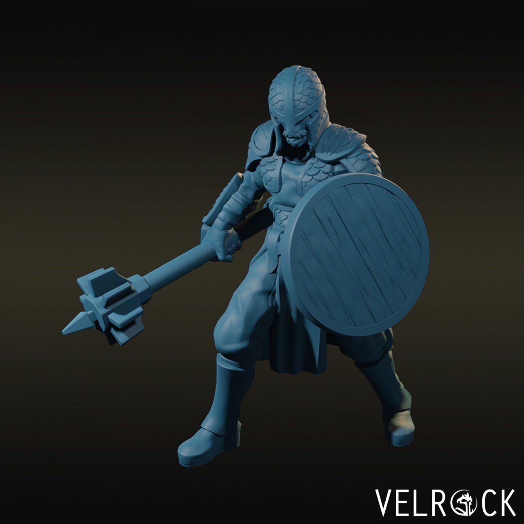 Town Guards Guard Desert Miniature | A - Tabletop RPG & D&D miniature. Perfect for wargaming & collectors