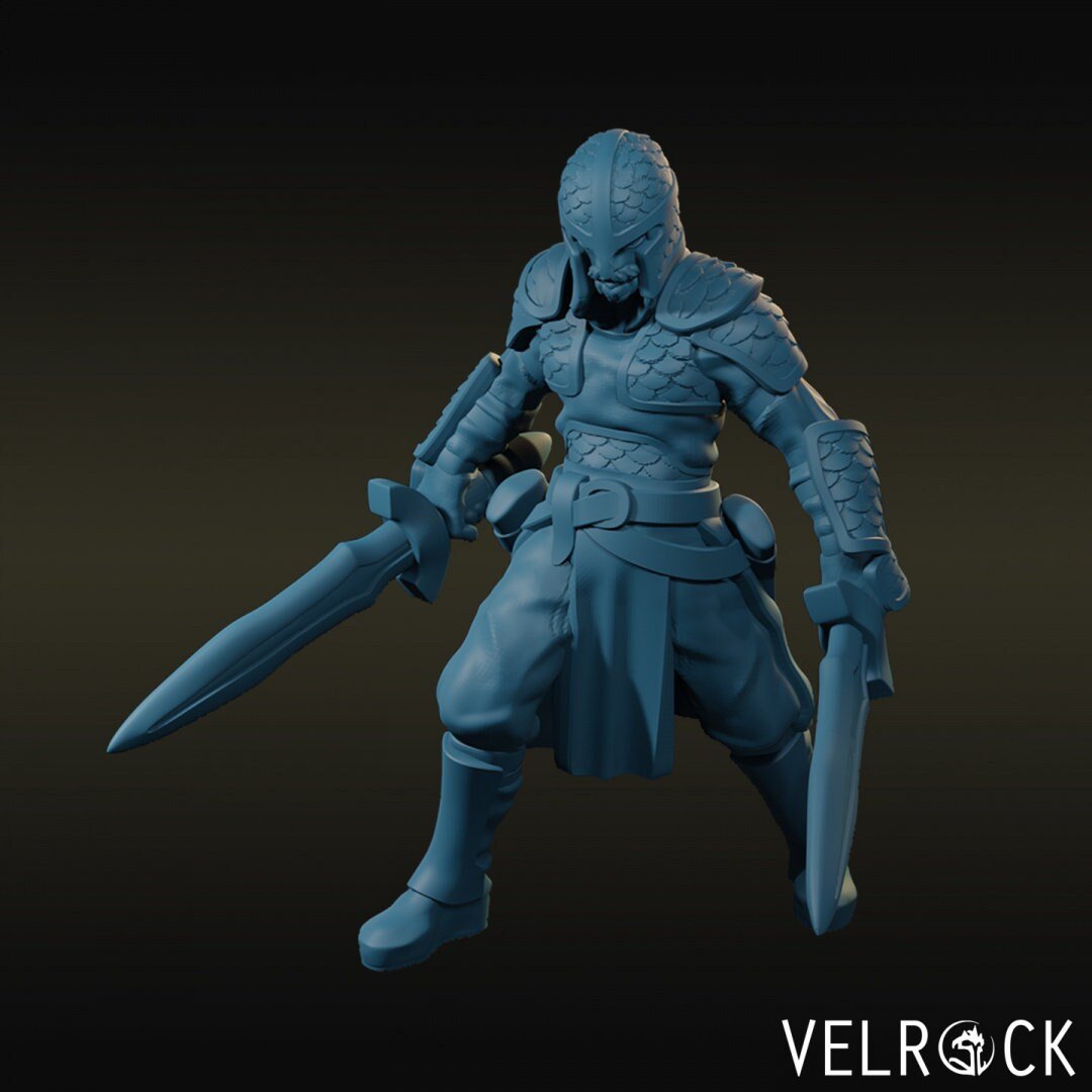 Town Guards Guard Desert Miniature | F - Tabletop RPG & D&D miniature. Perfect for wargaming & collectors