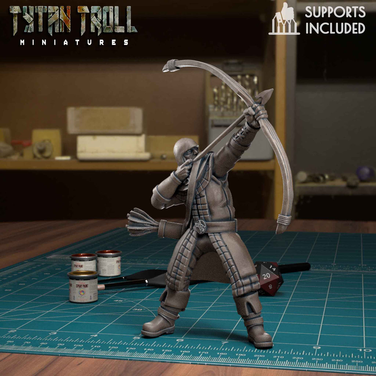 Town Guards Guard 5 Miniature | J - Tabletop RPG & D&D miniature. Perfect for wargaming & collectors