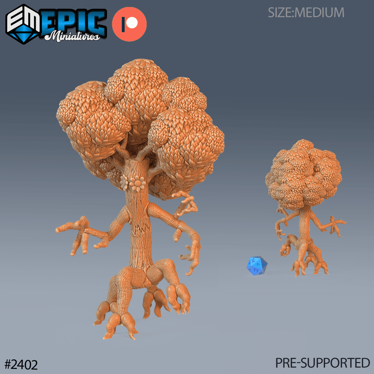 Tree Monster Miniature | A - Tabletop RPG & D&D miniature. Perfect for wargaming & collectors
