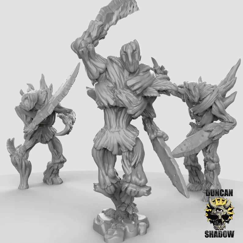 TreeFolk & Dryad Army Miniature | 28mm - Tabletop RPG & D&D miniature. Perfect for wargaming & collectors