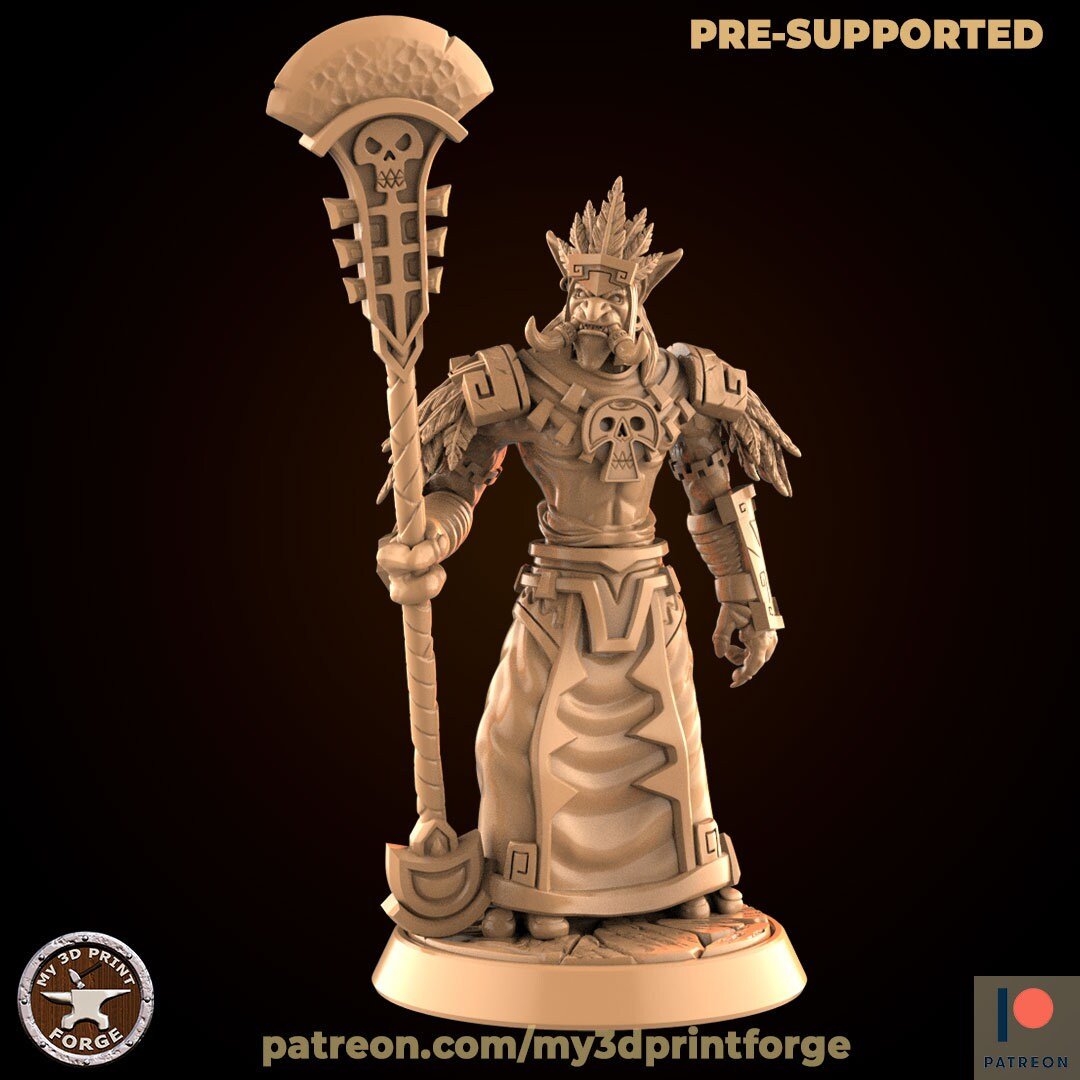 Troll Tribe Miniature | A - Tabletop RPG & D&D miniature. Perfect for wargaming & collectors