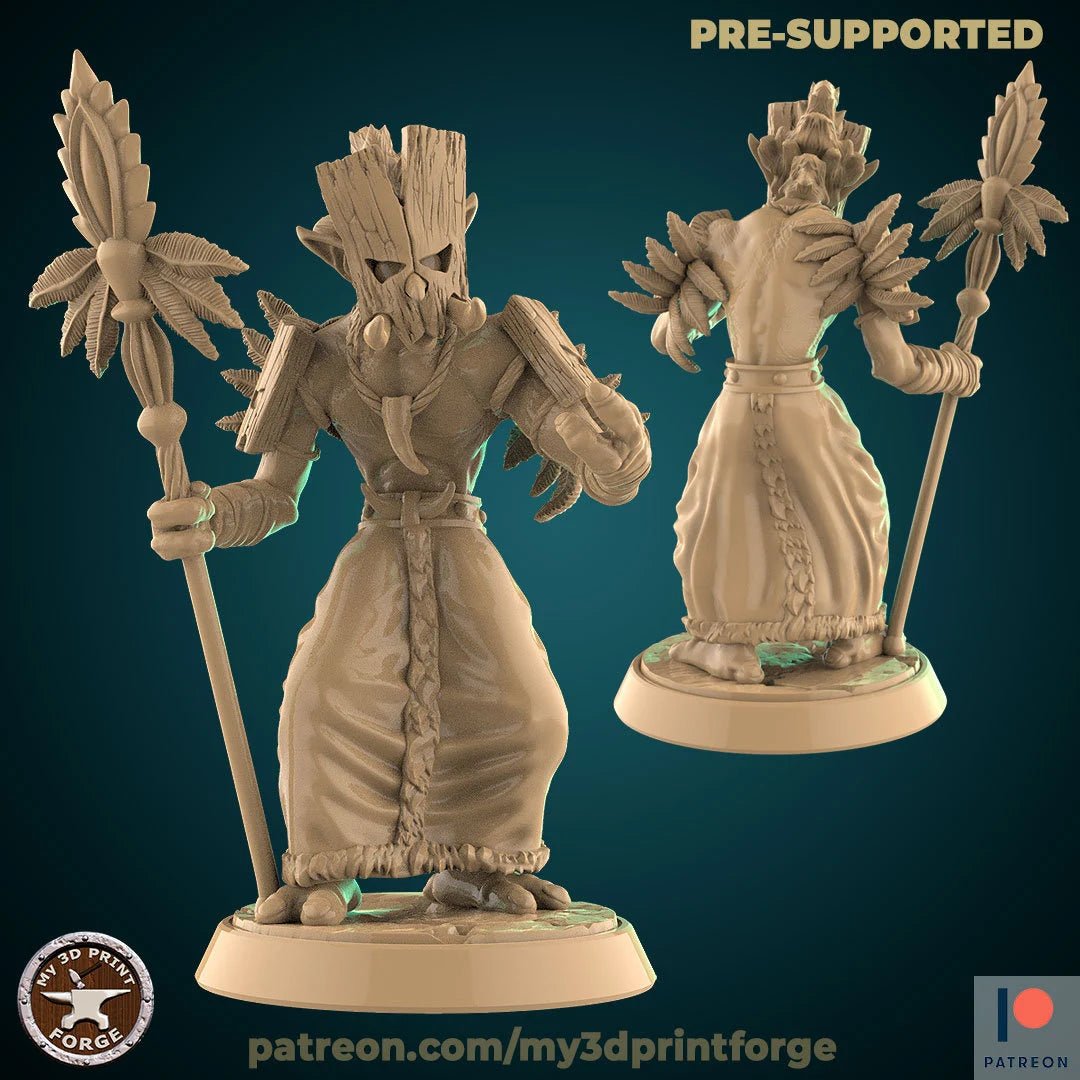 Troll Tribe 2 Miniature | F - Tabletop RPG & D&D miniature. Perfect for wargaming & collectors