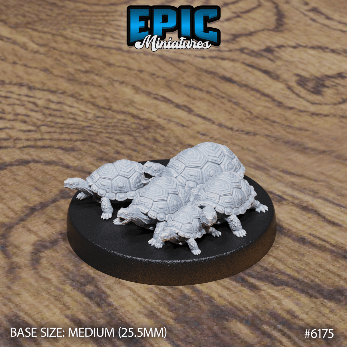 Turtle Swarm Miniature | 6175 - Tabletop RPG & D&D miniature. Perfect for wargaming & collectors