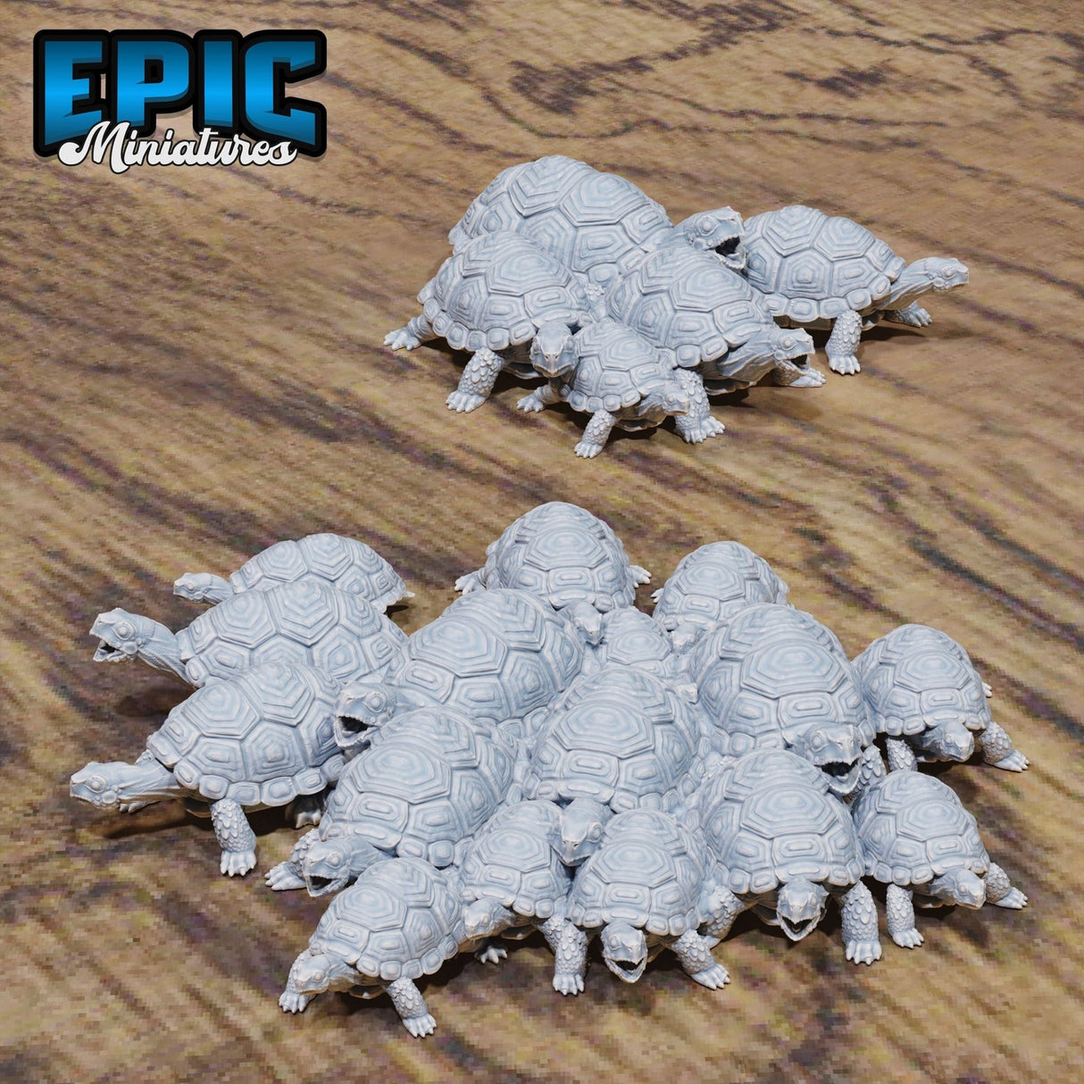 Turtle Swarm Miniature | Set of 2 - Tabletop RPG & D&D miniature. Perfect for wargaming & collectors