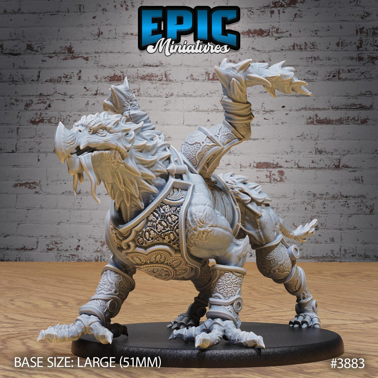 Undead Griffin Miniature | 3883 - Tabletop RPG & D&D miniature. Perfect for wargaming & collectors