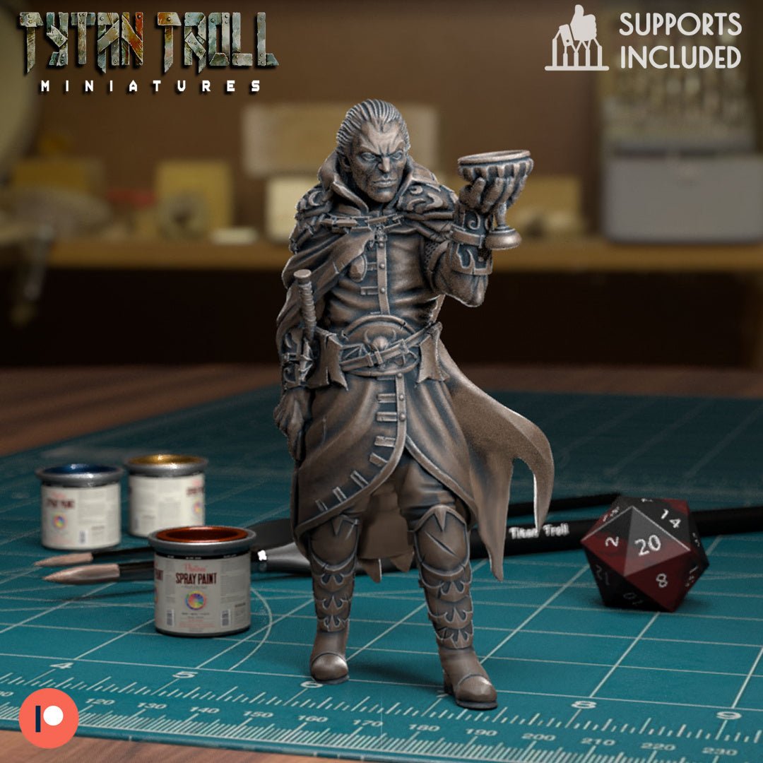 Vampire Lord Set 2 Miniature | B - Tabletop RPG & D&D miniature. Perfect for wargaming & collectors