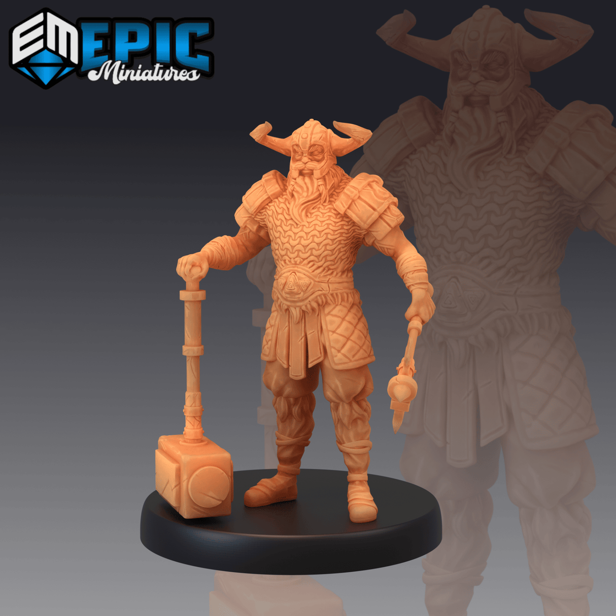Viking Raider Set 2 Miniature | A - Tabletop RPG & D&D miniature. Perfect for wargaming & collectors