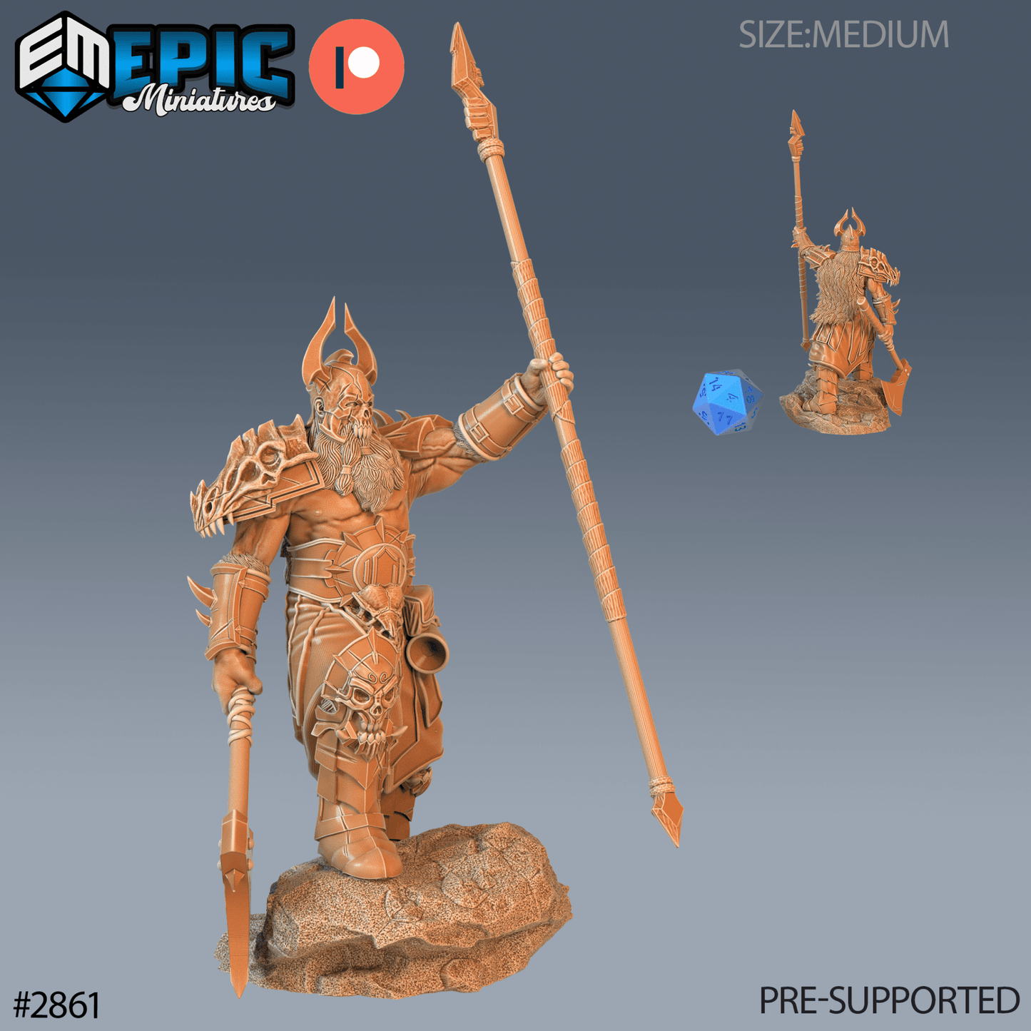 Viking Warrior Miniature - C - 28mm