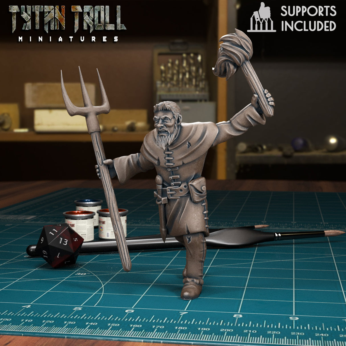 Village Mob Set 2 Miniature | D - Tabletop RPG & D&D miniature. Perfect for wargaming & collectors