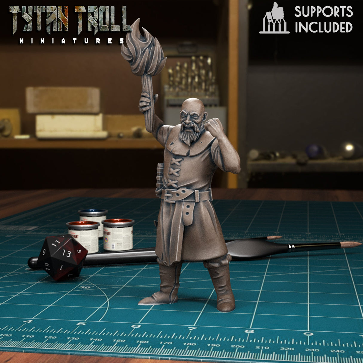 Village Mob Set 2 Miniature | E - Tabletop RPG & D&D miniature. Perfect for wargaming & collectors