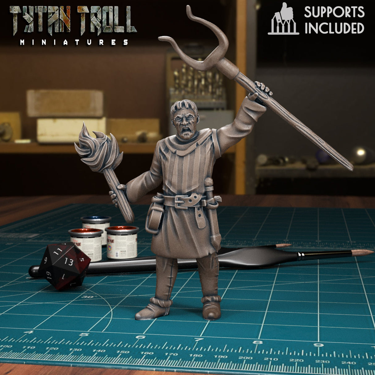 Village Mob Set 2 Miniature | G - Tabletop RPG & D&D miniature. Perfect for wargaming & collectors